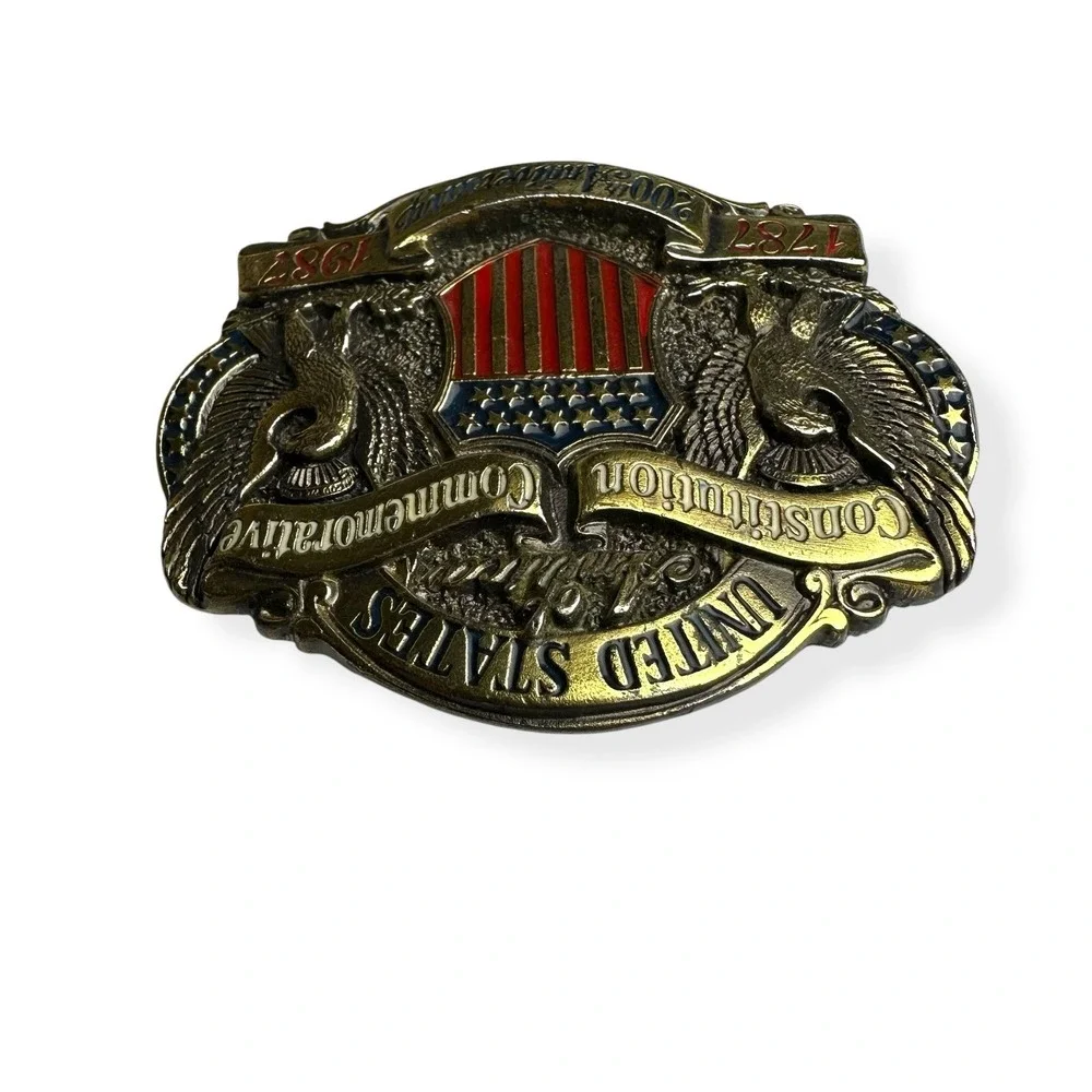 United States Constitution Commemorative 200th Anniversary 1787-1987 Belt Buckle